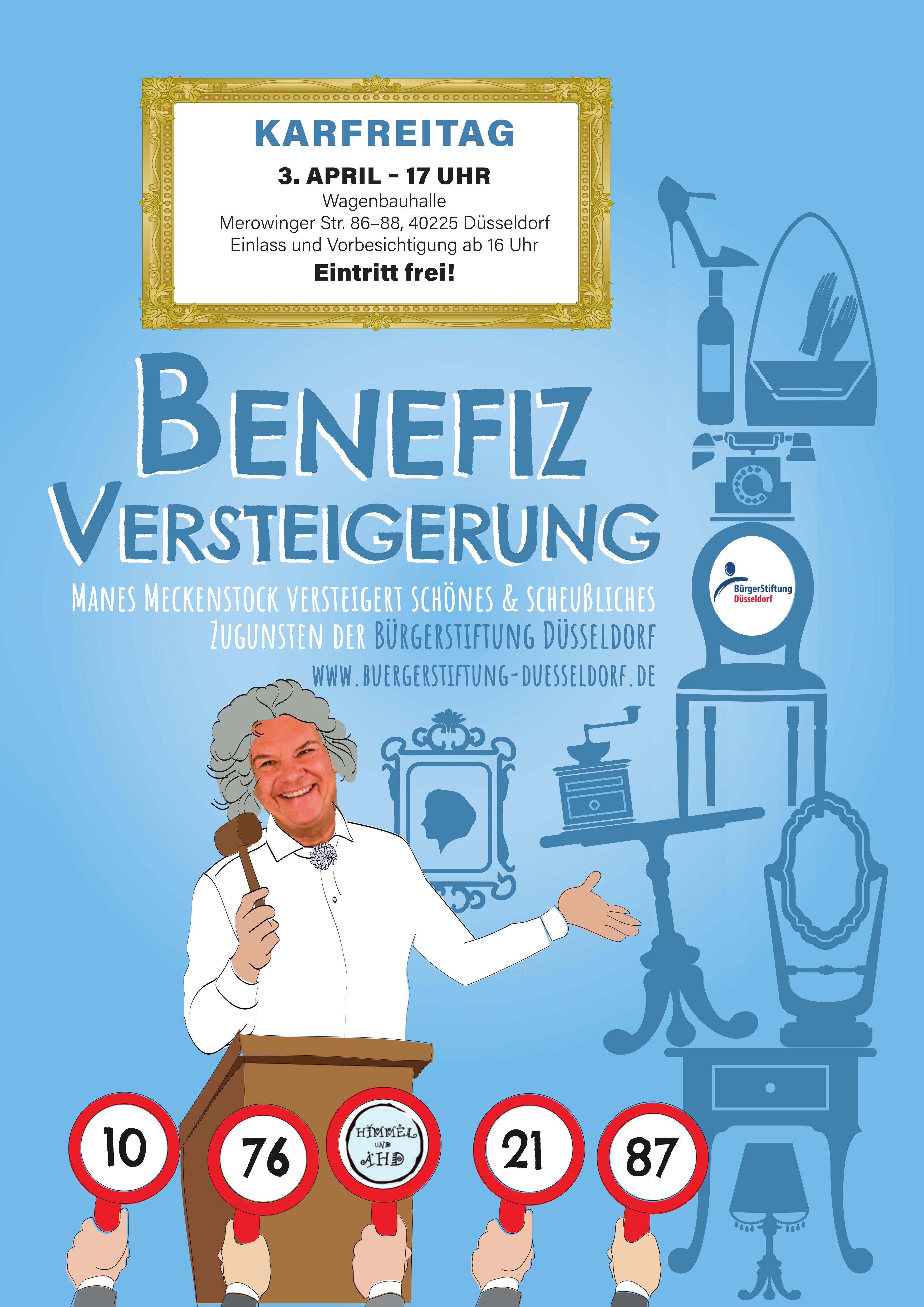 Karfreitagsversteigerung zugunsten der Bürgerstiftung Düsseldorf